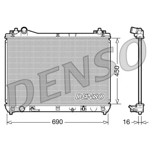 Chladič motora DENSO DRM47017