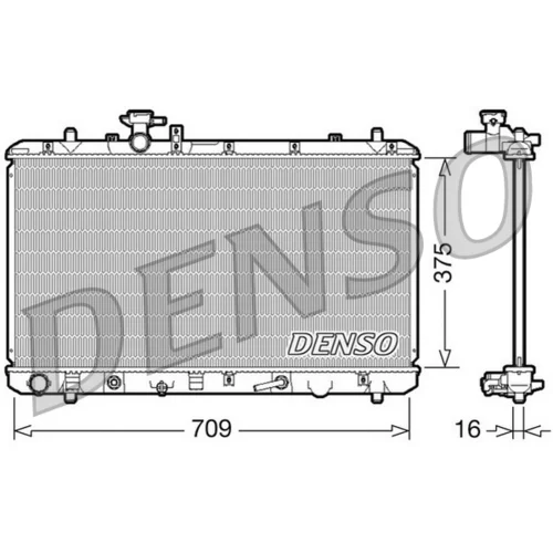 Chladič motora DENSO DRM47024