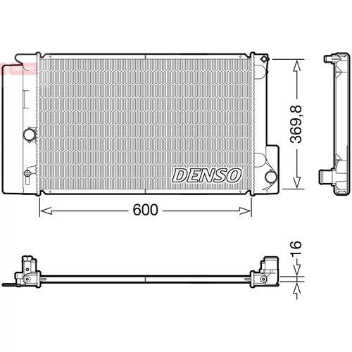 Chladič motora DENSO DRM50126