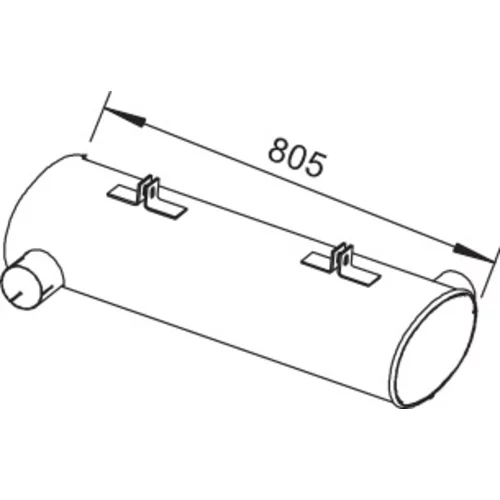 Stredný/zadný tlmič výfuku DINEX 64343