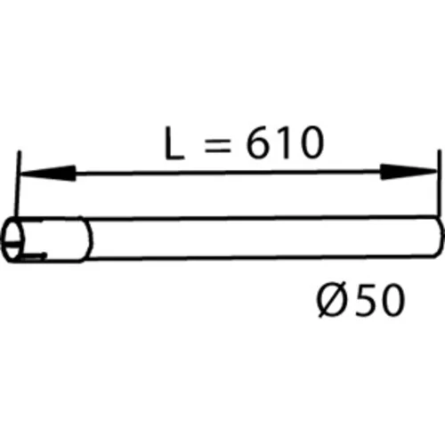 Výfukové potrubie DINEX 54612