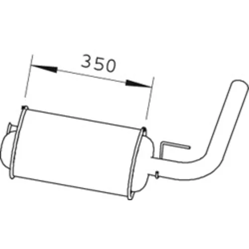 Koncový tlmič výfuku DINEX 66318