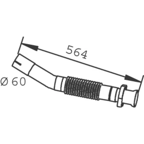 Výfukové potrubie DINEX 53108