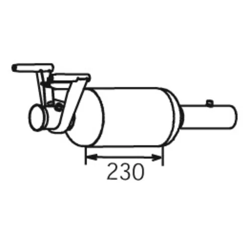 Filter sadzí/pevných častíc výfukového systému DINEX 56347
