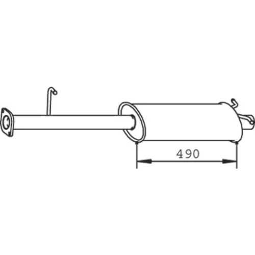 Stredný tlmič výfuku DINEX 32312