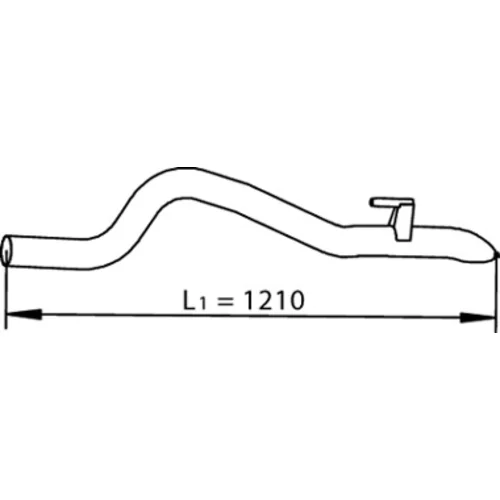 Výfukové potrubie DINEX 74603