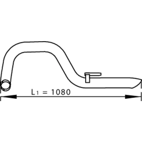 Výfukové potrubie DINEX 74623