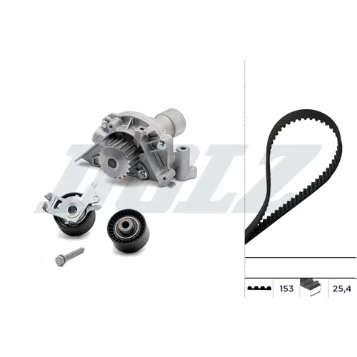 Vodné čerpadlo + sada ozubeného remeňa KD056 /DOLZ/