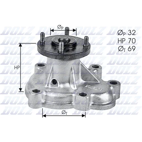 Vodné čerpadlo, chladenie motora DOLZ O131