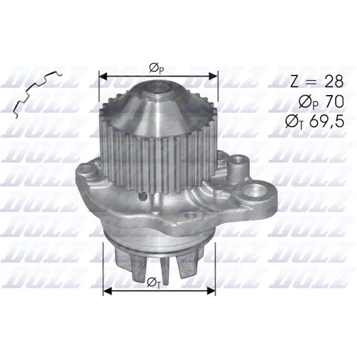 Vodné čerpadlo, chladenie motora DOLZ C121