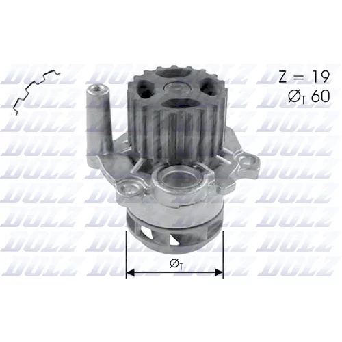 Vodné čerpadlo, chladenie motora DOLZ A197