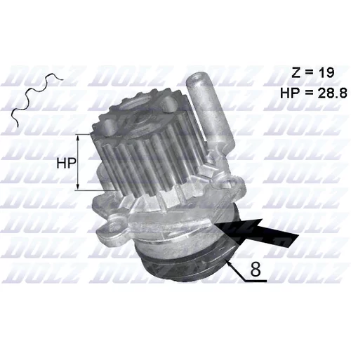 Vodné čerpadlo, chladenie motora DOLZ A224
