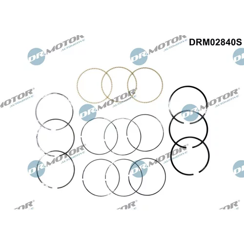 Sada piestnych krúžkov Dr.Motor Automotive DRM02840S