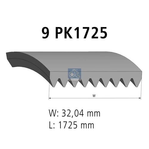 Ozubený klinový remeň DT Spare Parts 3.34317