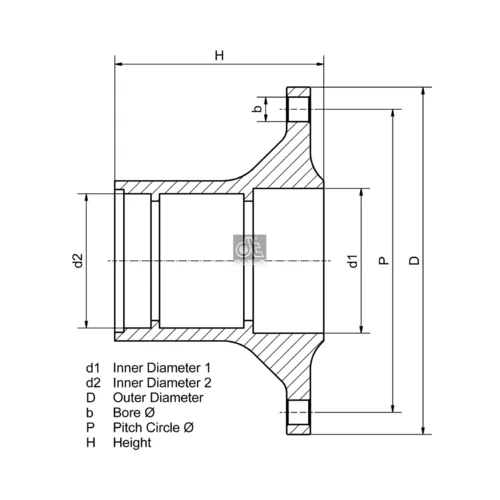 Náboj kolesa DT Spare Parts 4.64654