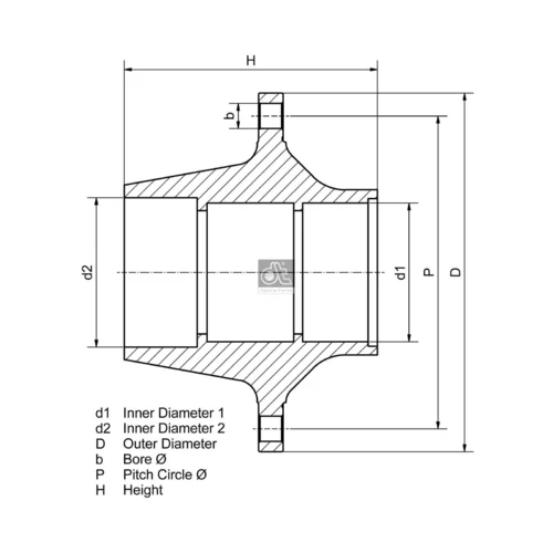 Náboj kolesa DT Spare Parts 10.20400