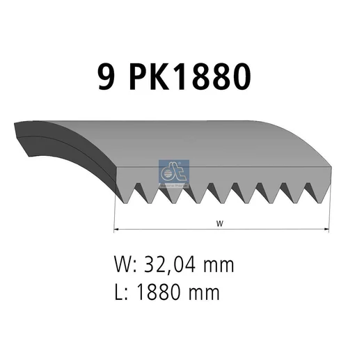 Ozubený klinový remeň DT Spare Parts 4.80681