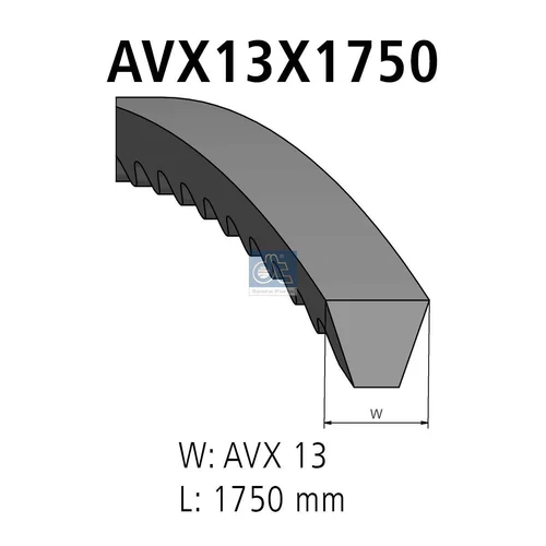 Sada klinového remeňa DT Spare Parts 3.34269SP