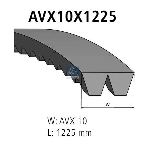 Zosilnený klinový remeň DT Spare Parts 3.34405