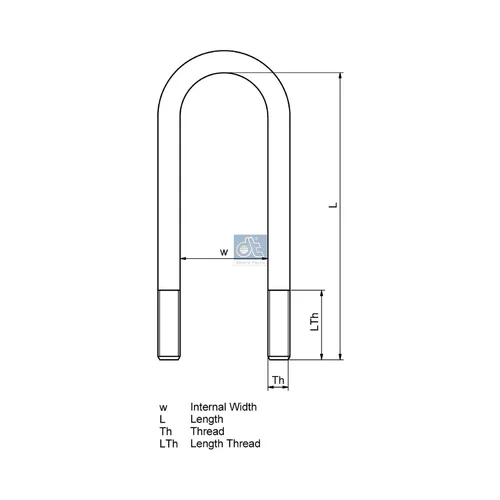 Spona listovej pružiny DT Spare Parts 4.40501 - obr. 1