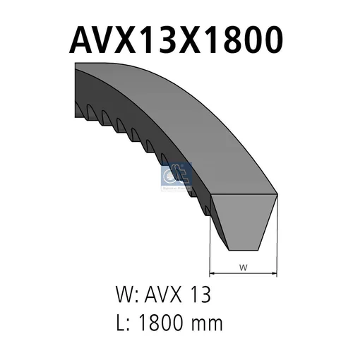 Klinový remeň DT Spare Parts 4.80622