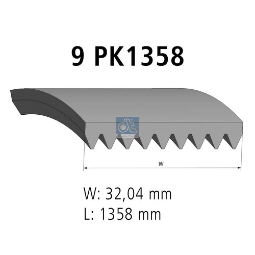 Ozubený klinový remeň DT Spare Parts 5.41590