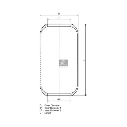 Mech pneumatického pruženia DT Spare Parts 2.61021 - obr. 4