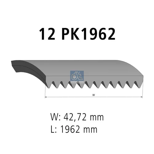 Ozubený klinový remeň DT Spare Parts 3.34340