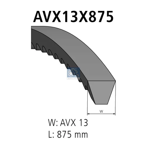 Klinový remeň DT Spare Parts 4.80526