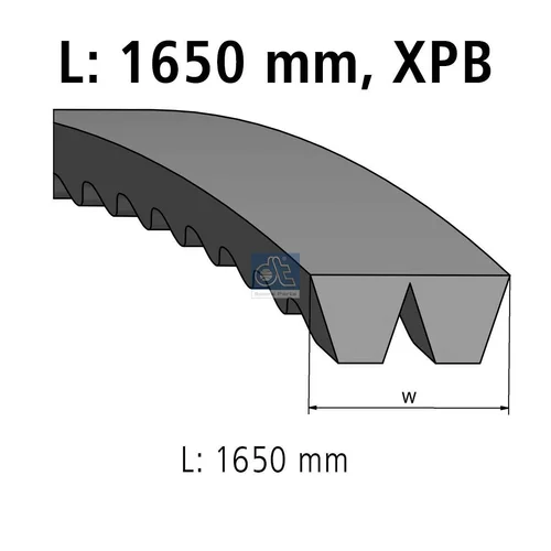 Zosilnený klinový remeň DT Spare Parts 4.80647