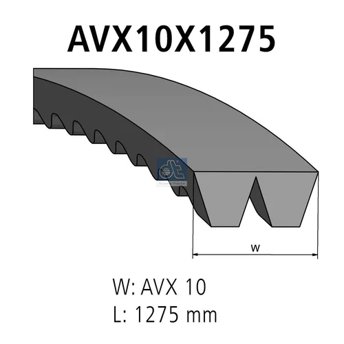 Zosilnený klinový remeň DT Spare Parts 3.34407