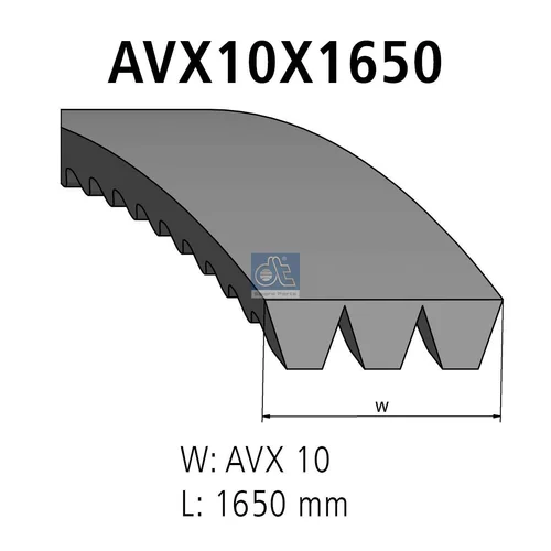 Zosilnený klinový remeň DT Spare Parts 3.34438