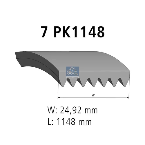 Ozubený klinový remeň DT Spare Parts 6.22086