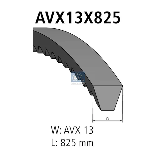 Klinový remeň DT Spare Parts 3.34244