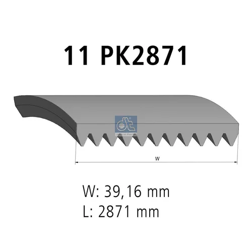 Ozubený klinový remeň DT Spare Parts 4.80686