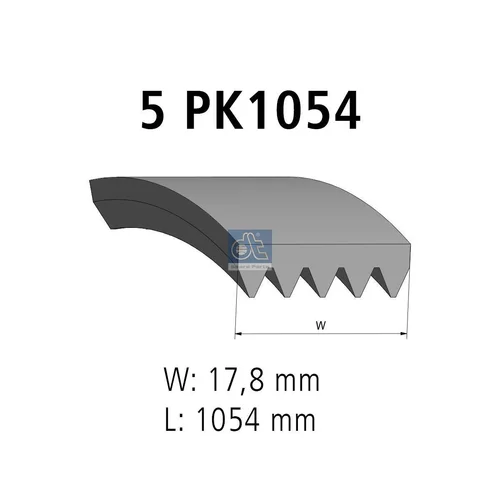 Ozubený klinový remeň DT Spare Parts 12.15403