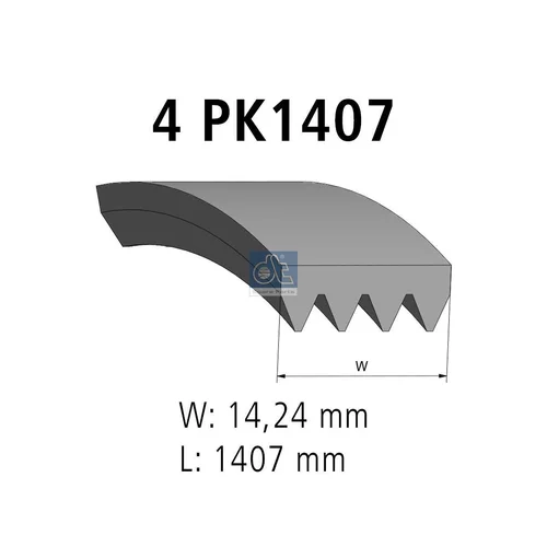 Ozubený klinový remeň DT Spare Parts 3.34351