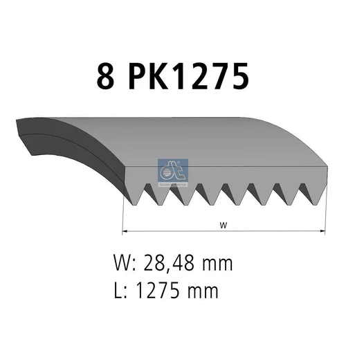 Ozubený klinový remeň DT Spare Parts 2.15417