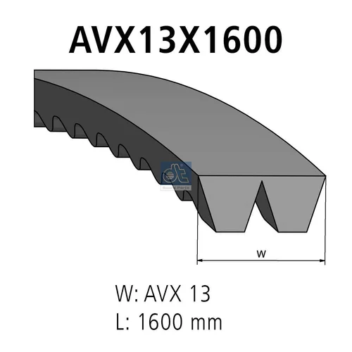 Zosilnený klinový remeň DT Spare Parts 3.34287