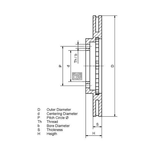 Brzdový kotúč 4.67729 (DT Spare Parts) - obr. 1