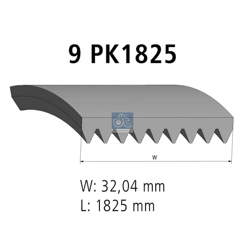 Ozubený klinový remeň DT Spare Parts 4.80539