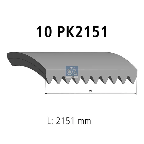 Ozubený klinový remeň DT Spare Parts 4.81357