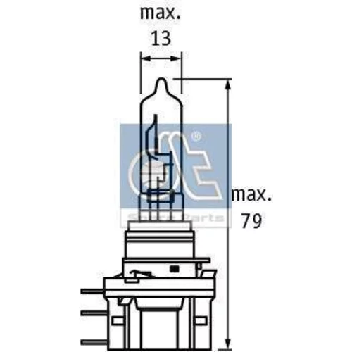 Žiarovka pre diaľkový svetlomet DT Spare Parts 9.78166 H15