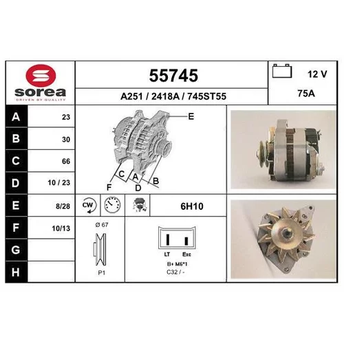 Alternátor EAI 55745
