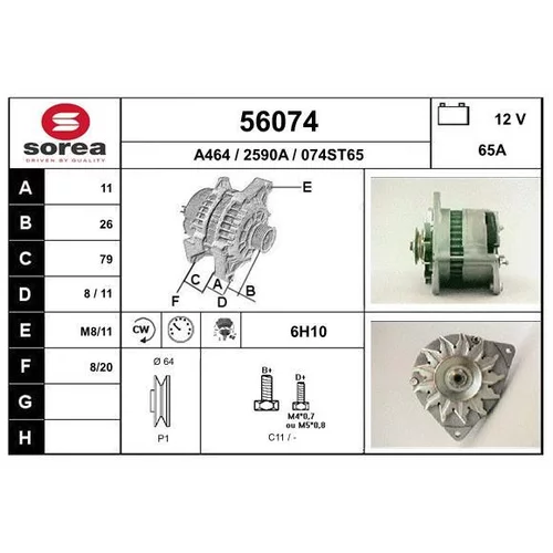 Alternátor EAI 56074