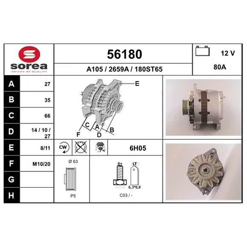 Alternátor EAI 56180