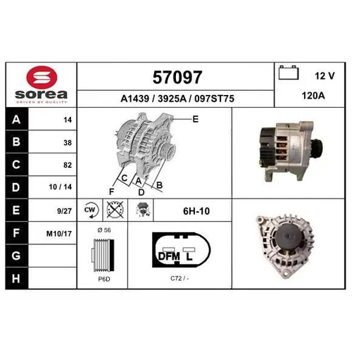 Alternátor EAI 57097