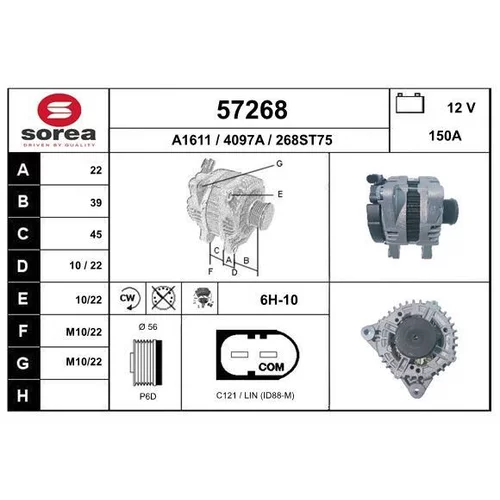 Alternátor EAI 57268