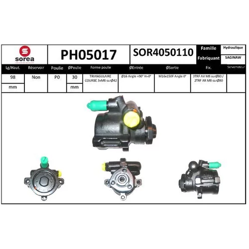 Hydraulické čerpadlo pre riadenie EAI PH05017