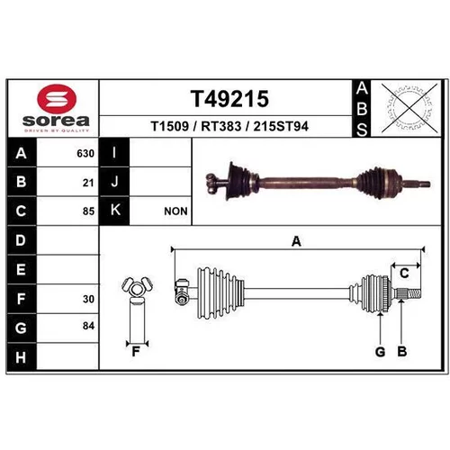 Hnací hriadeľ EAI T49215